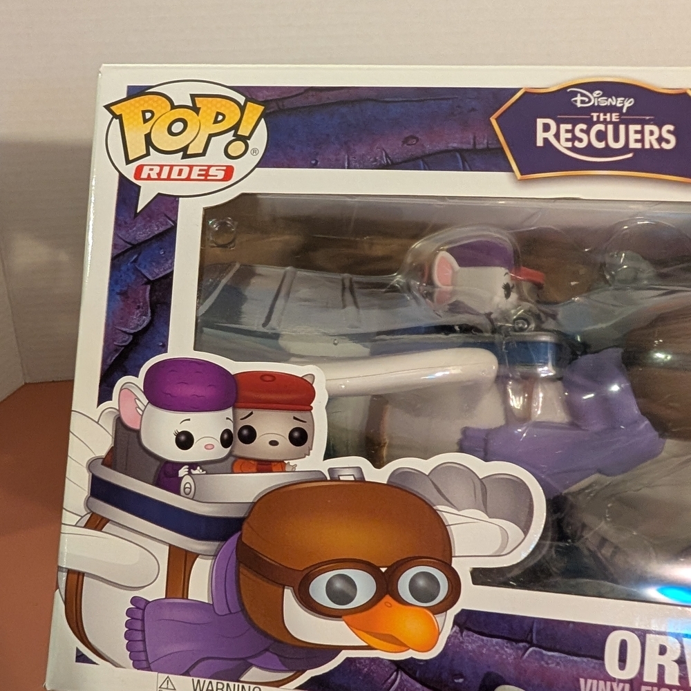 Funko Pop! Rides: The Rescuers - Orville with Miss Bianca & Bernard Vinyl Figure - Picture 11 of 11